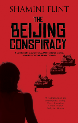 Book cover of The Beijing Conspiracy by Shamini Flint shows title and author.