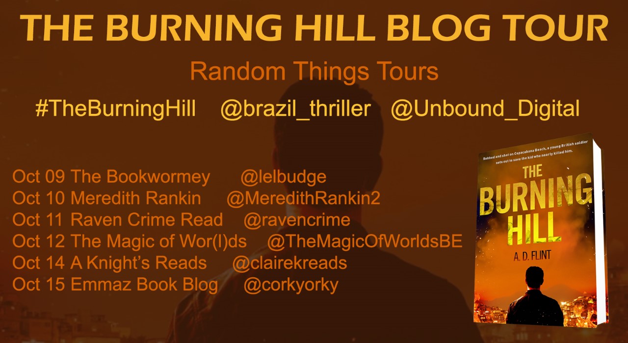 Burning Hill blog tour poster