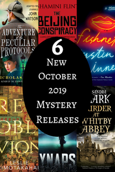 Shows book covers for "6 new October 2019 mystery releases."