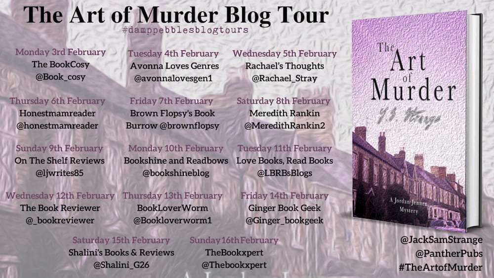 The Art of Murder blog tour banner